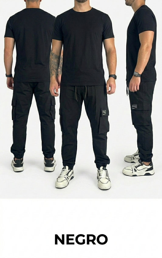 PANTALON JOGGER TELA NYLON