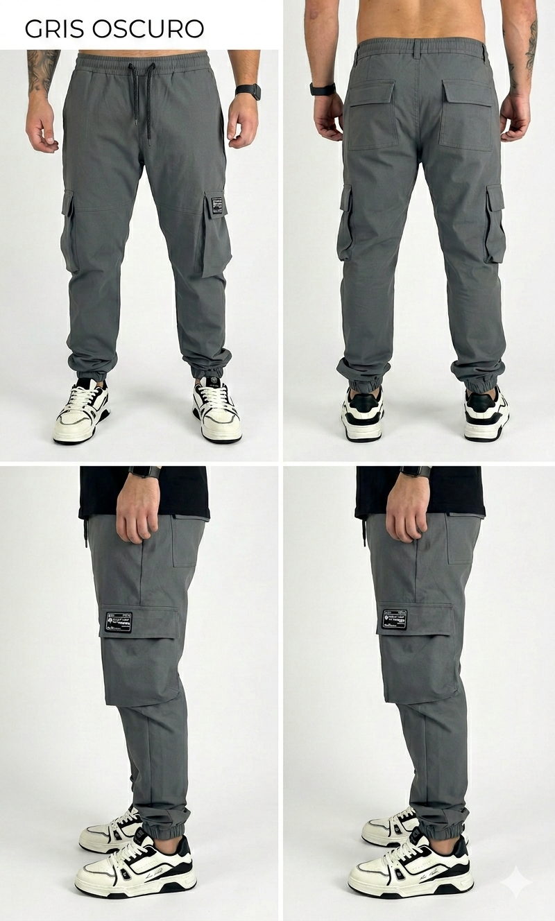 PANTALON JOGGER TELA NYLON
