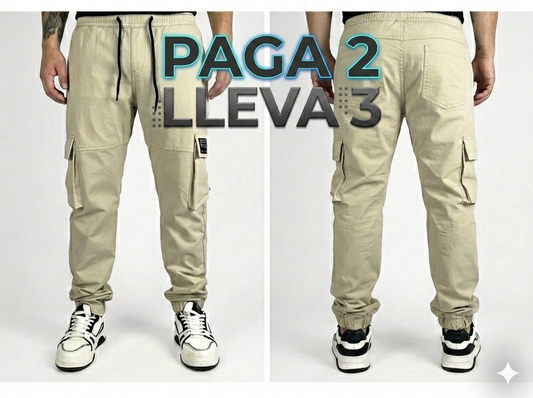 PANTALON JOGGER TELA NYLON